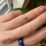 Cattina Ring - Round Yellow Sapphire (4 ½)