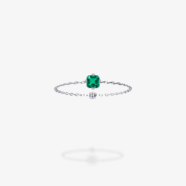 Cattina Ring - Asscher Emerald (STOCK US)