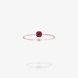 Cattina Ring -  Asscher Red Pink Spinel (STOCK US)