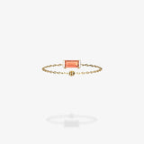 Cattina Ring - Baguette Orange Sapphire (STOCK MX)