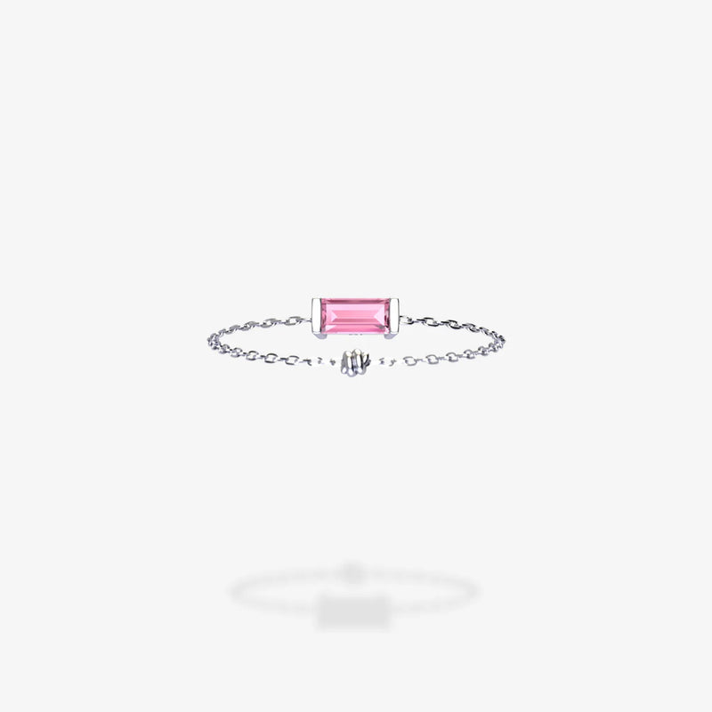 Cattina Ring - Baguette Pink Sapphire (STOCK US)