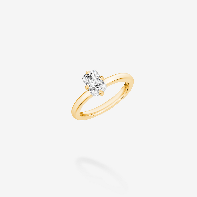 Tuki Emerald Cut Milestone Ring