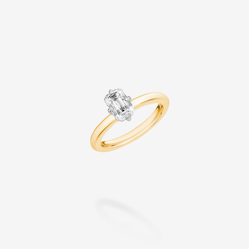 Tuki Emerald Cut Milestone Ring