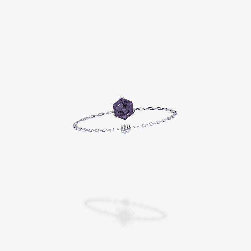 Cattina Ring -  Grey Purple Spinel