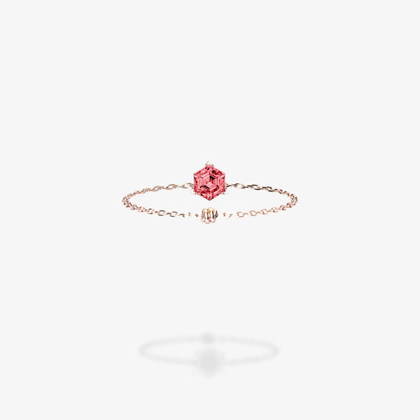 Cattina Ring -  Hexagon Red Spinel (STOCK US)