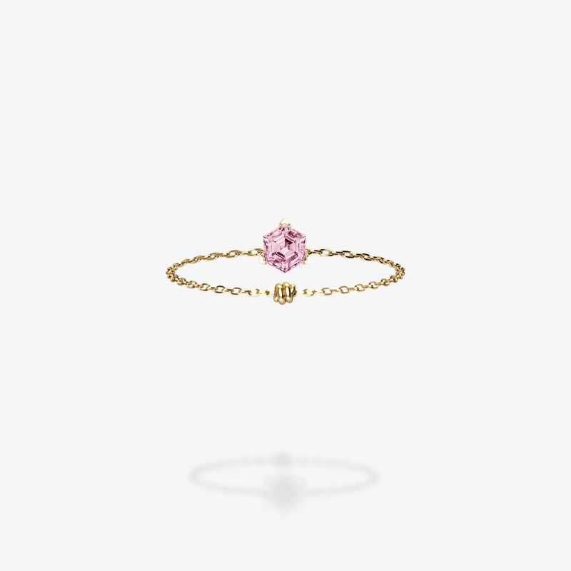 Cattina Ring - Hexagon Light Pink Spinel (STOCK MX)