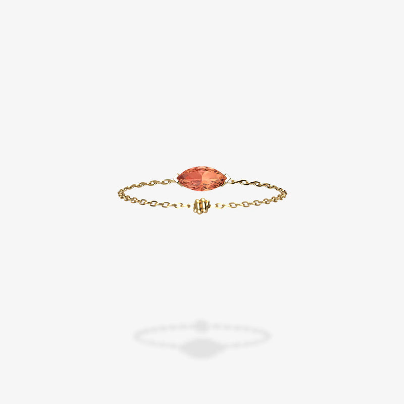 Cattina Ring - Marquee Orange Sapphire (STOCK MX)