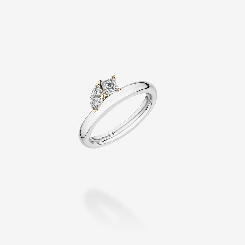 Platinum & 18K Yellow Gold-Diamonds