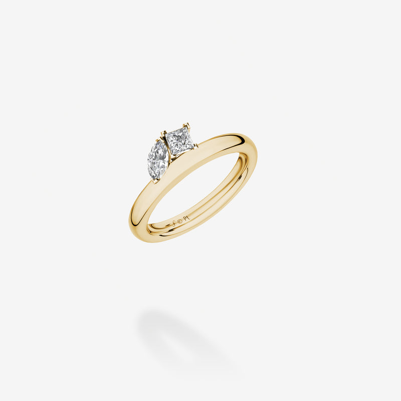 18K Yellow Gold-Diamonds