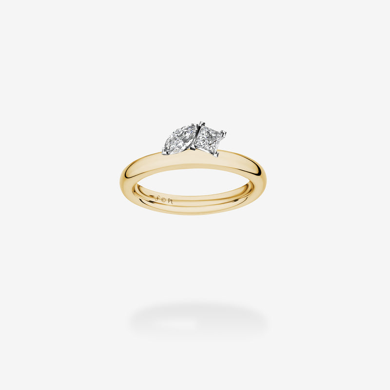 18K Yellow Gold & Platinum-Diamonds