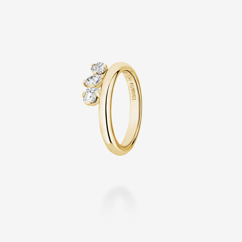 18K Yellow Gold-Diamonds