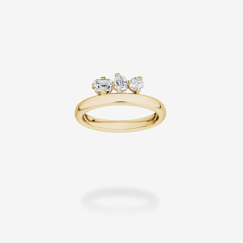 18K Yellow Gold-Diamonds