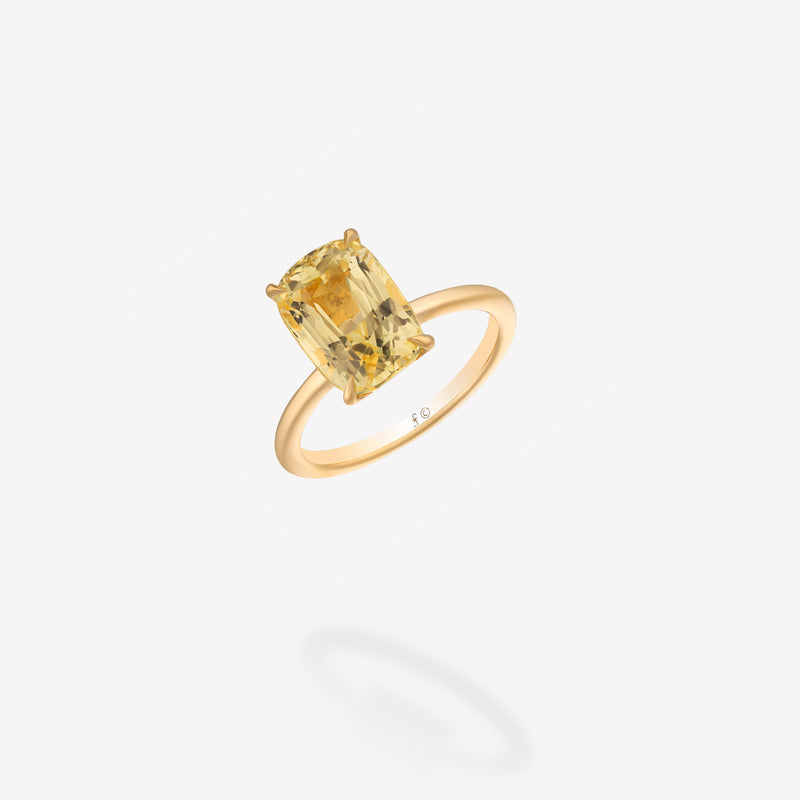 Finito Yellow Sapphire Milestone Ring