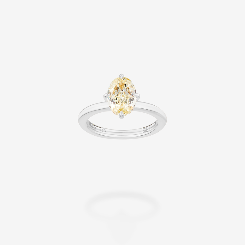 18K White Gold