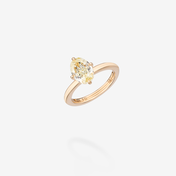 Canary Finito Oval Milestone Ring