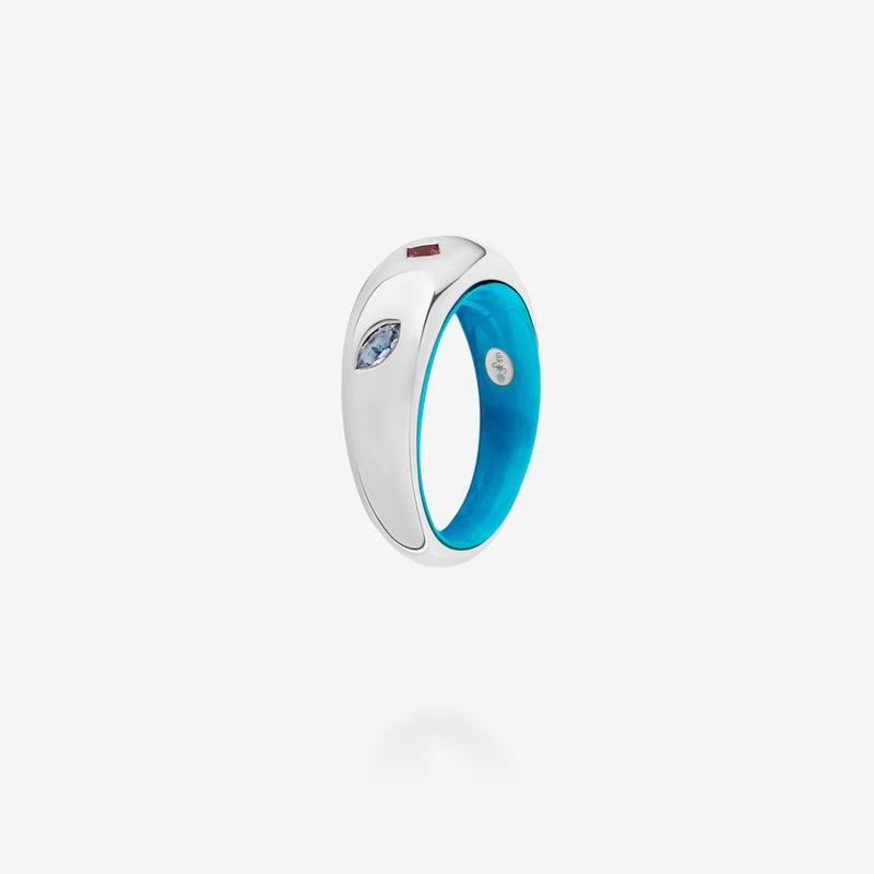 18K White Gold
