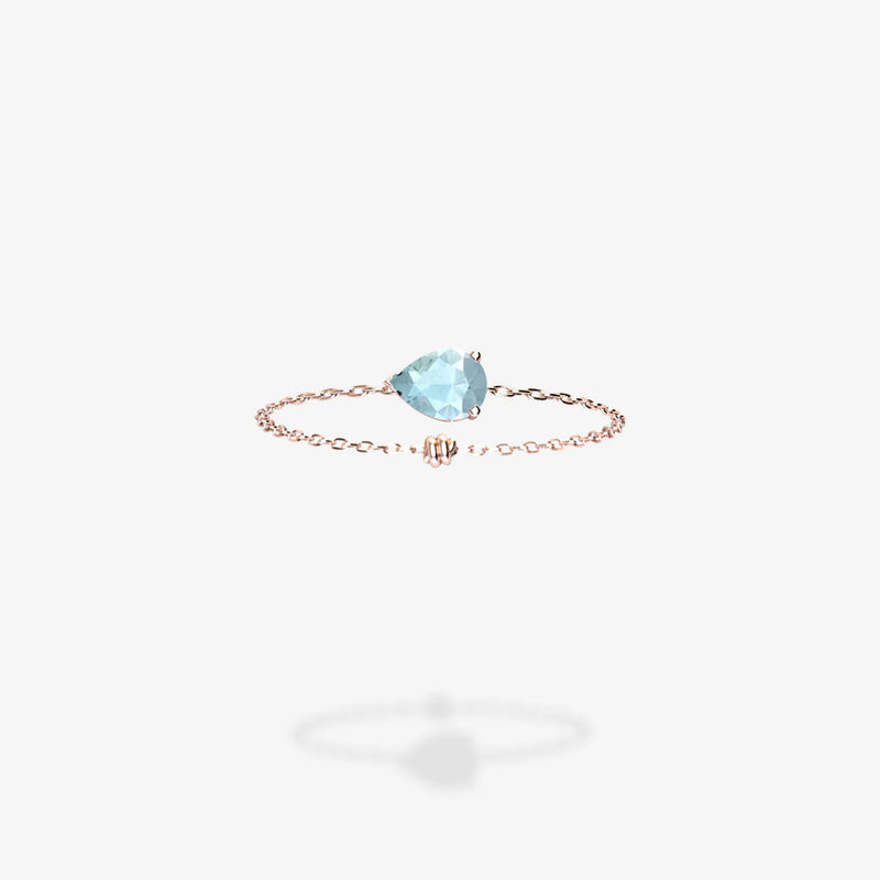 Cattina Ring - Pear Aquamarine (STOCK US)