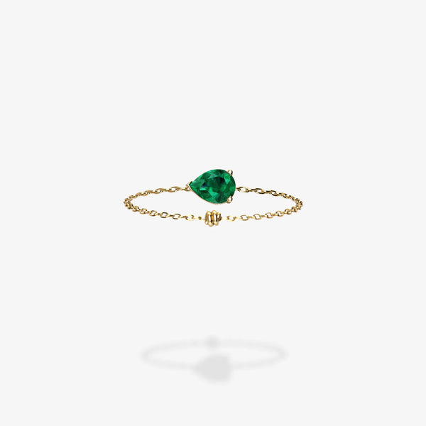 Cattina Ring - Pear Emerald (STOCK US)
