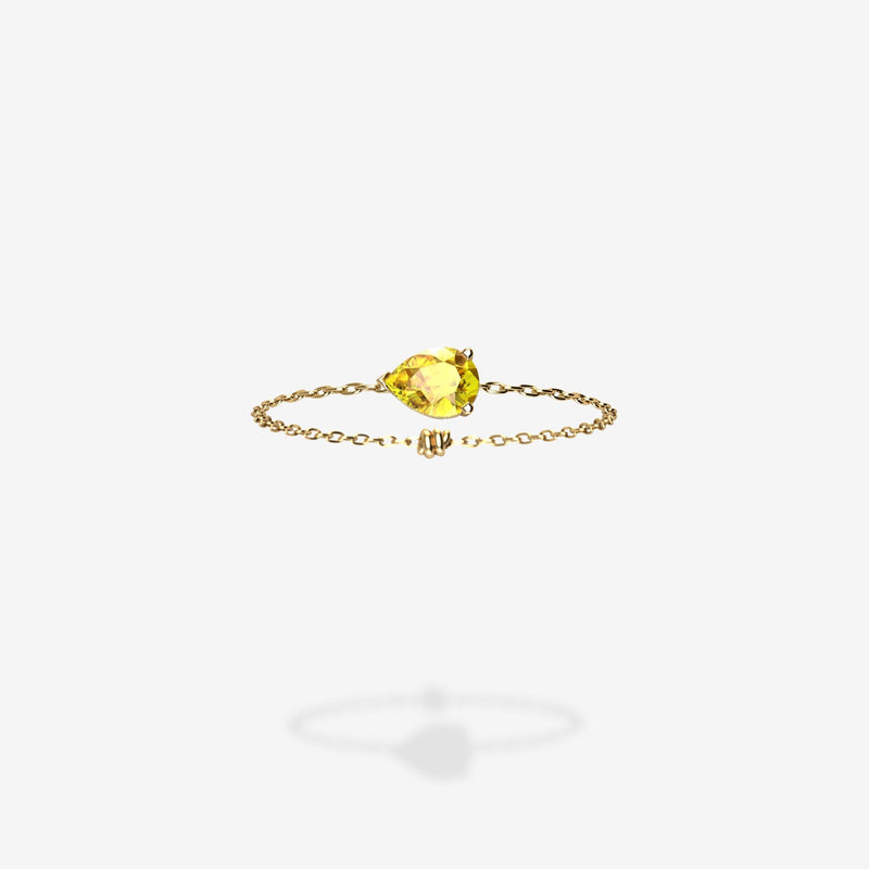 Cattina Ring - Pear Yellow Sapphire (STOCK US)