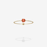 Cattina Ring - Round Orange Sapphire (STOCK US)