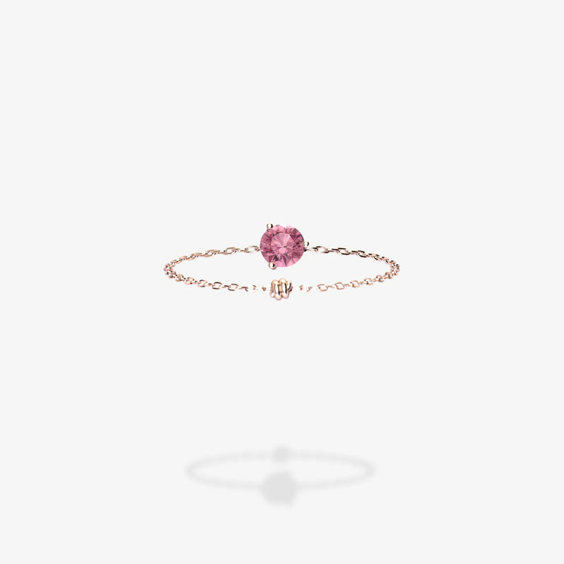 Cattina Ring - Round Pink Sapphire (STOCK MX)