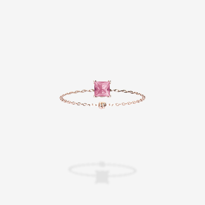 18K Rose Gold-Princess