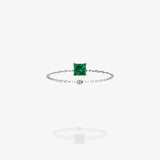 Cattina Ring - Square Emerald (STOCK US)