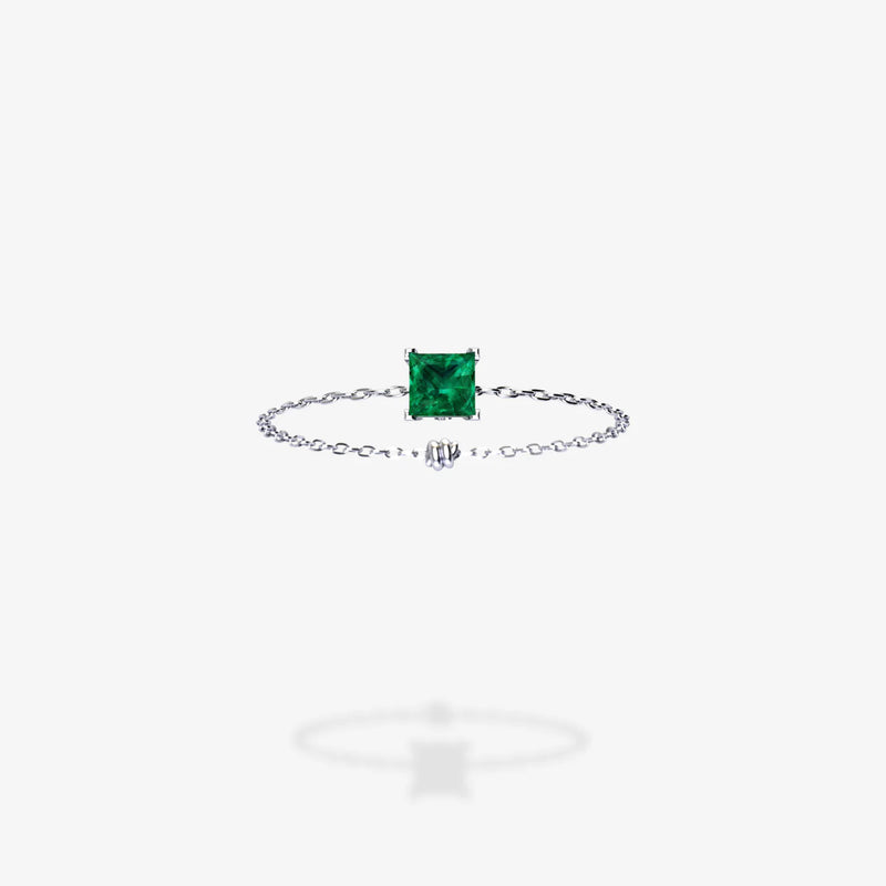 Cattina Ring - Square Emerald (STOCK US)