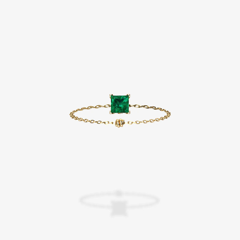 Cattina Ring - Square Emerald (STOCK US)