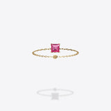 18K Yellow Gold-Square