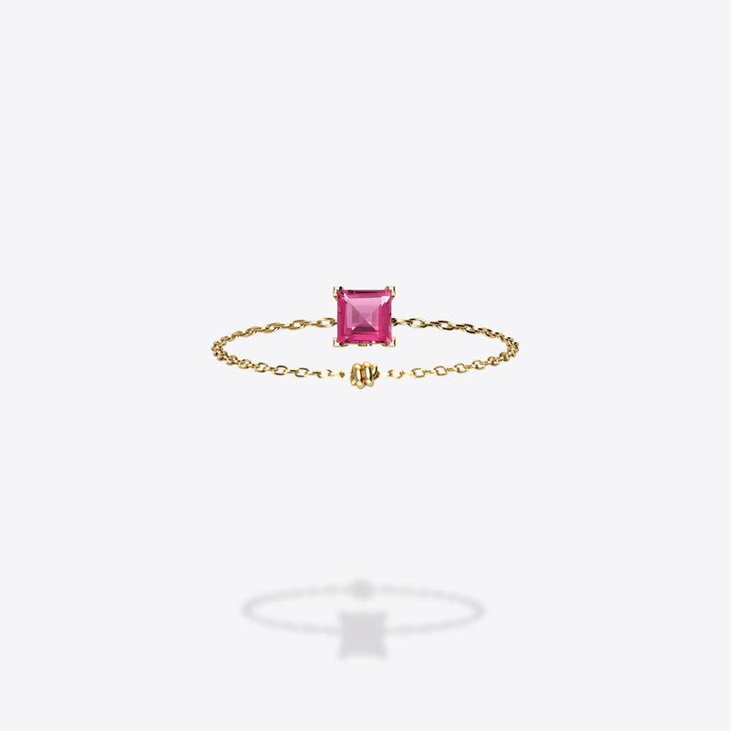 18K Yellow Gold-Square