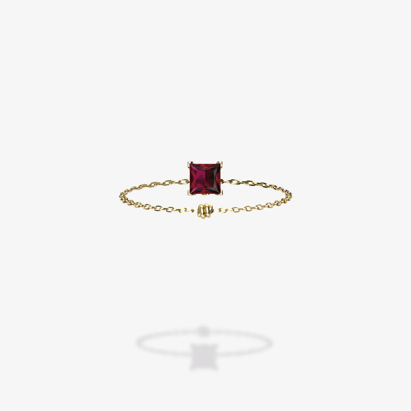 Cattina Ring - Square Ruby (STOCK MX)