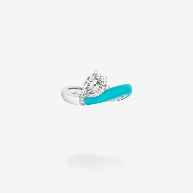 18K White Gold