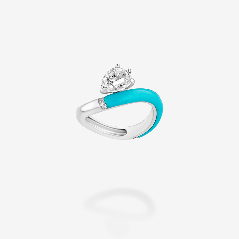 18K White Gold