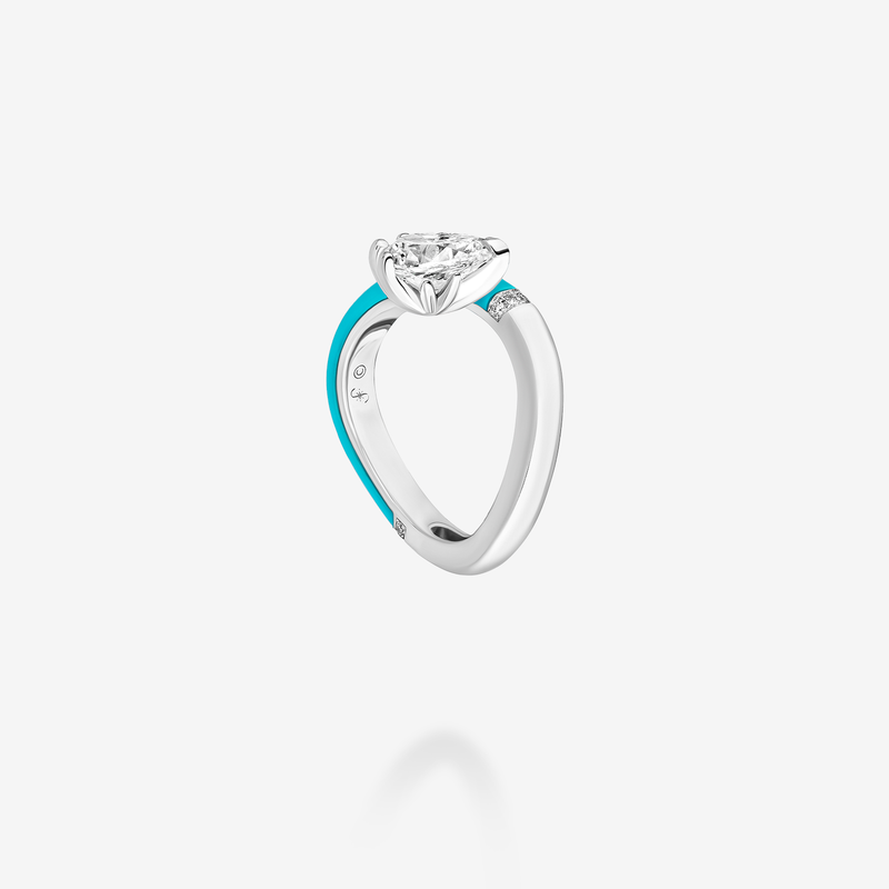 18K White Gold