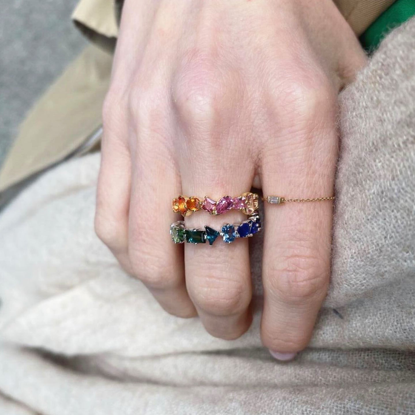 Dancing Ring - Pink to Orange – Josefina Bailleres