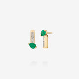 18K Yellow Gold-Emerald