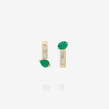 18K Yellow Gold-Emerald