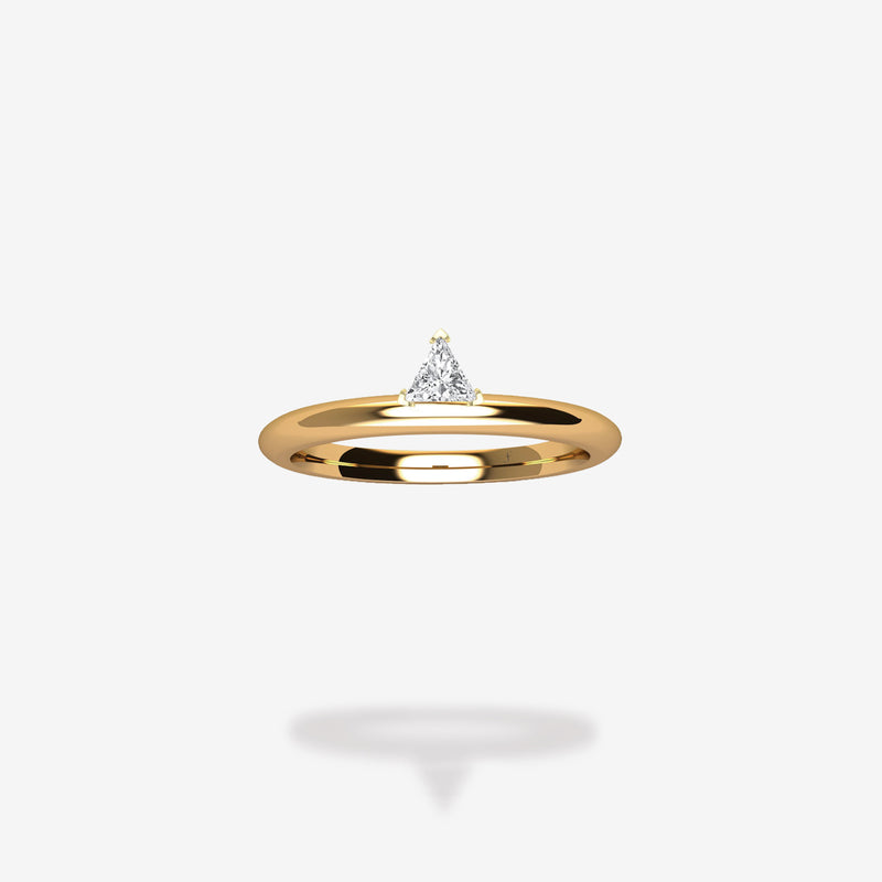18K Yellow Gold-Triangle