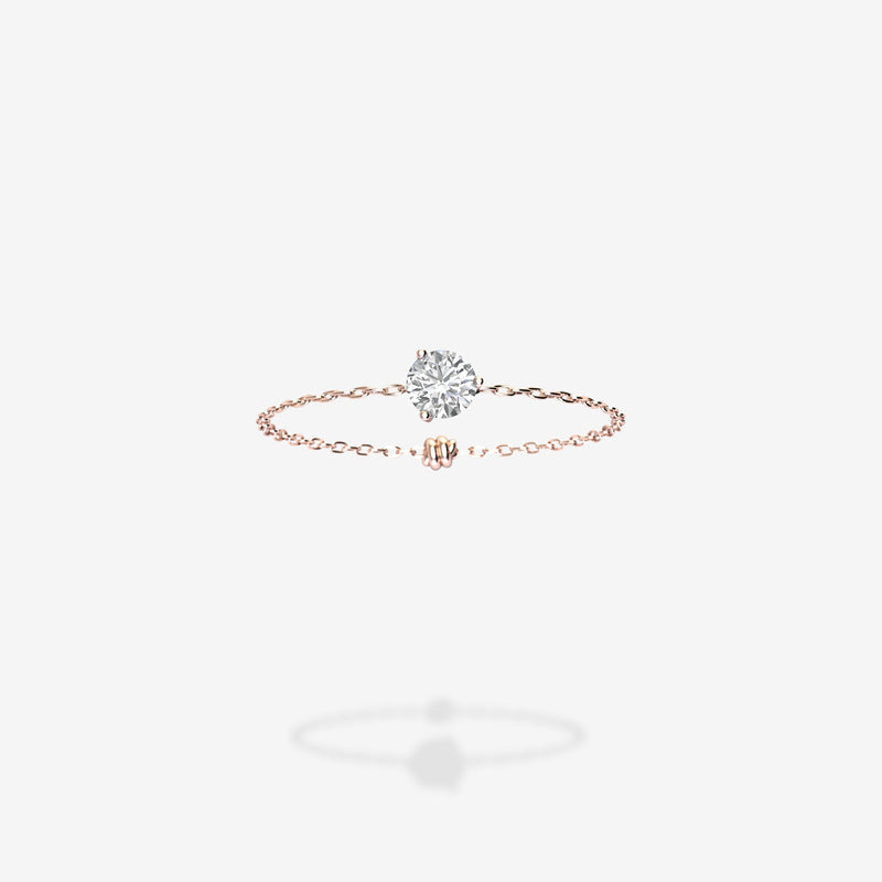 18K Rose Gold-Round