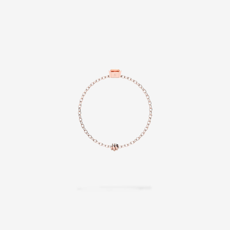 Cattina Ring - Orange Sapphire
