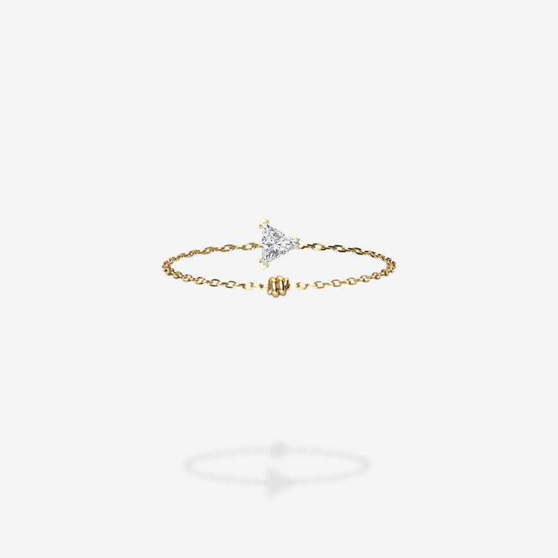 18K Yellow Gold-Triangle