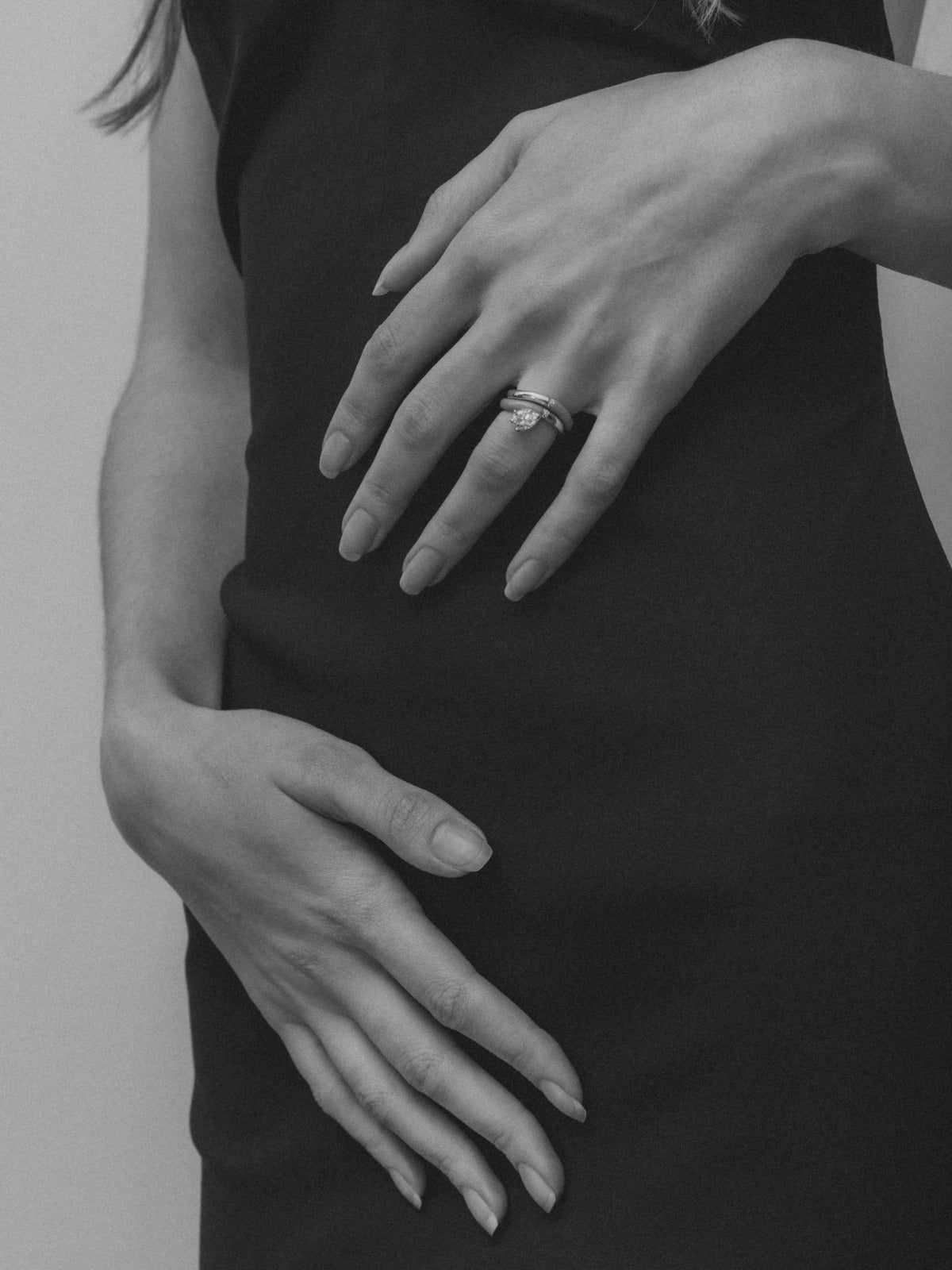 Model wearing the Lagoon ring